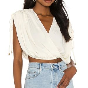 Free People Rachel Silky Top Shell Ivory
